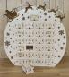 Preview: Holz Adventskalender mit Weihnachtsmann und Rentiere